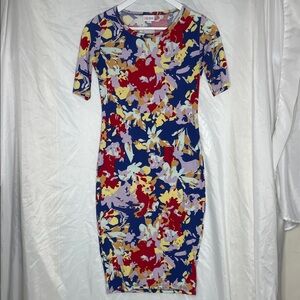 LuLaRoe Multicolor Floral Midi Dress